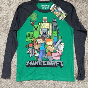 Kids Long Sleeve Minecraft Shirt